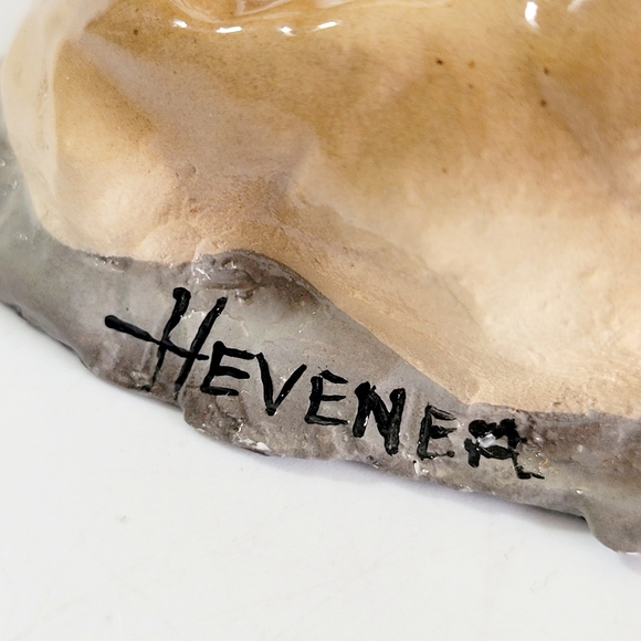 Ceramic Suluki Dog Figurine by Artist Ron Hevener 4"L x 2.5"H x 2"W - Picture 9 of 9